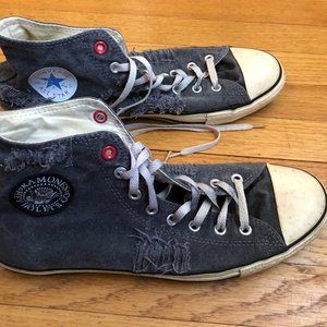 Ramones Project Red Converse Chuck Taylor All-Star Hi Tops Size 12